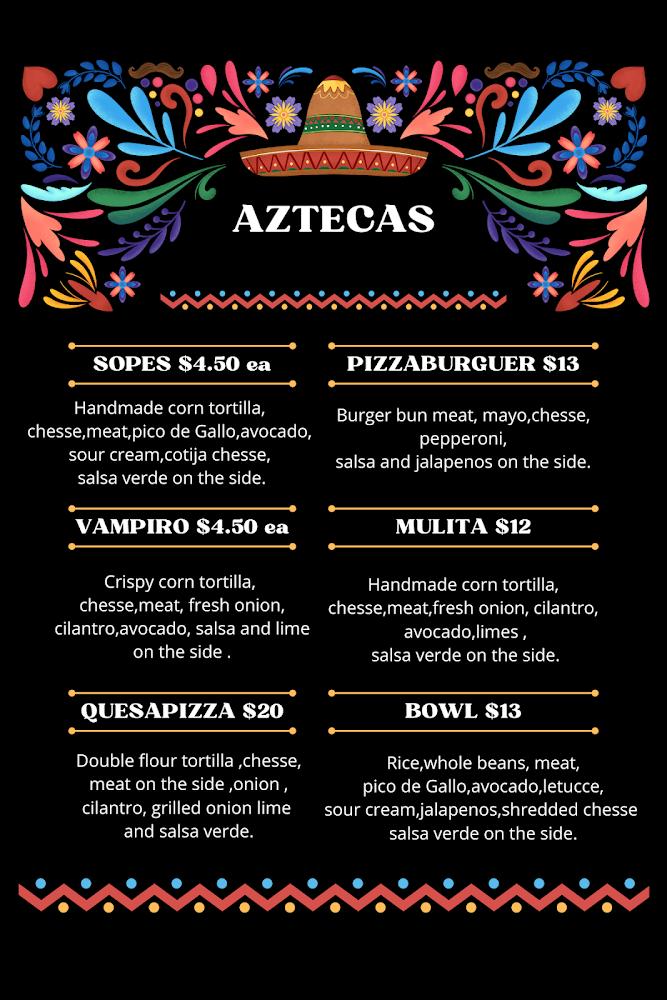 Aztecas Taco Truck Menu image 1
