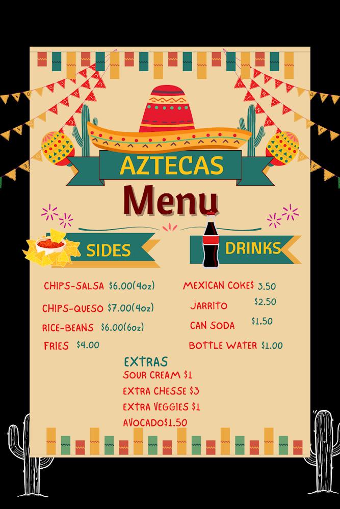 Aztecas Taco Truck Menu image 3