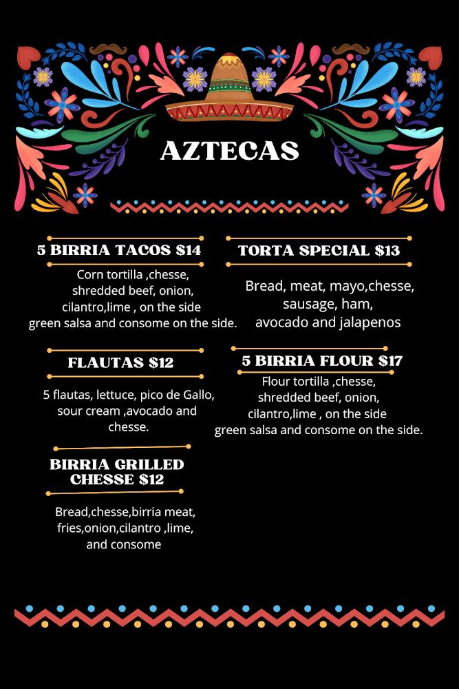 Aztecas Taco Truck Menu image 4